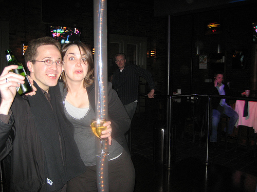 Gabe & Jen with the pole